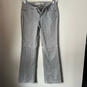 Women’s ATL Slim Boot Corduroys - Grey w/Grey Stitching